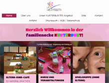 Tablet Screenshot of familienecke-kunterbunt.de